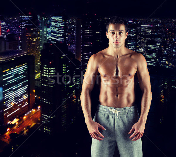 Jóvenes masculina desnudo muscular torso Foto stock © dolgachov