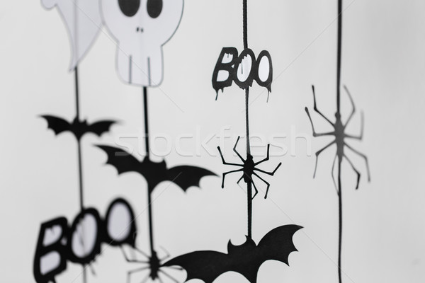 Foto stock: Halloween · fiesta · papel · decoraciones · vacaciones · decoración