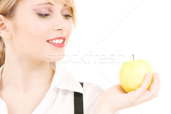 Vert pomme lumineuses photos femme [[stock_photo]] © dolgachov