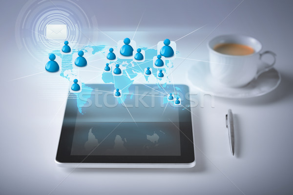 Contact icoane tehnologie Internet crearea de reţele Imagine de stoc © dolgachov