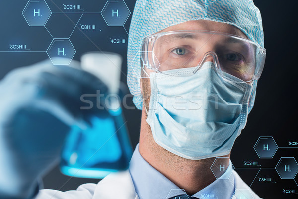 Wetenschapper chemische wetenschap Stockfoto © dolgachov