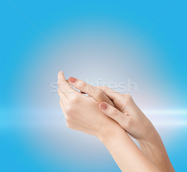 female soft skin hands Stock photo © dolgachov