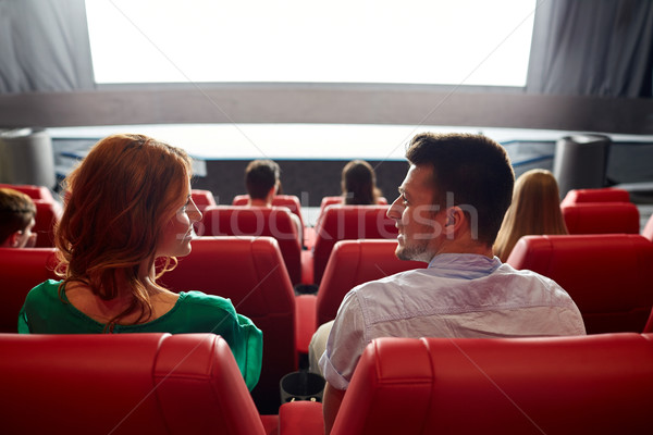 快樂 情侶 觀看 電影 劇院 電影院 商業照片 © dolgachov