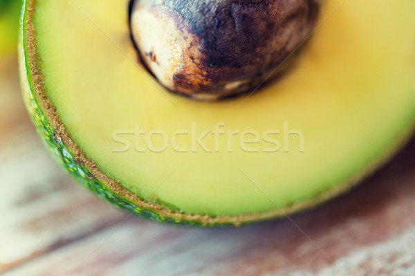 Voll Avocado Knochen Tabelle Ernährung Stock foto © dolgachov