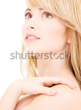 Bela mulher quadro mulher cara pele Foto stock © dolgachov