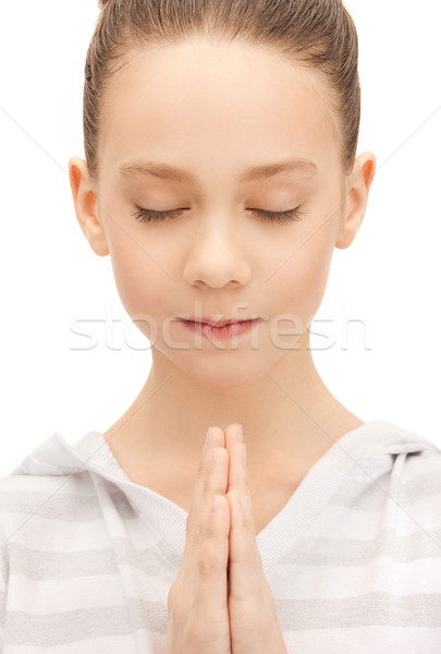 Oração brilhante retrato quadro Foto stock © dolgachov