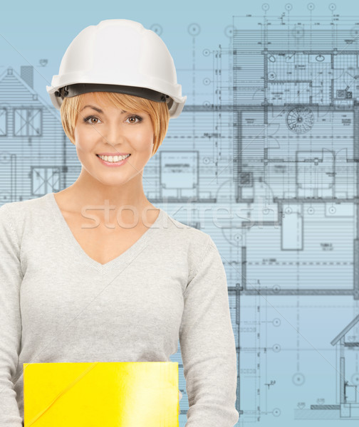 contractor in helmet Stock photo © dolgachov