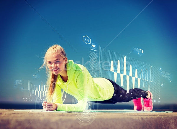 Mulher esportes ao ar livre esportes estilo de vida corpo Foto stock © dolgachov