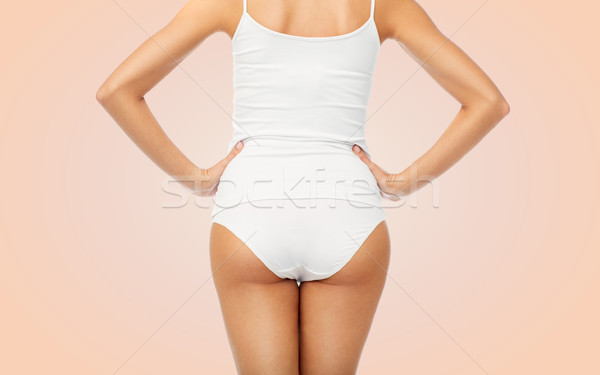 close up of woman body in white underwear Stock photo © dolgachov