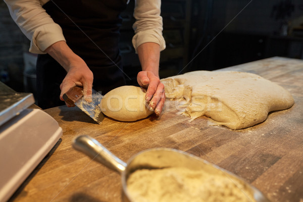 Piekarz ławce piekarni żywności gotowania Zdjęcia stock © dolgachov