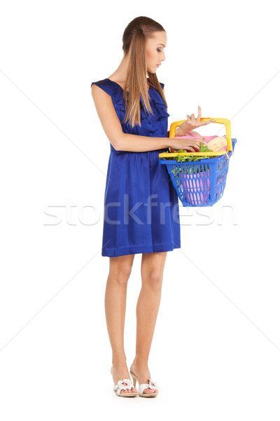 Imagine de stoc: Imagine · femeie · alimente · cumpărături