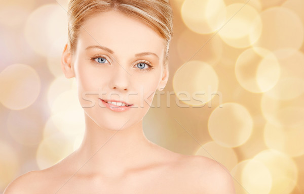 Hermosa cara beige belleza personas Foto stock © dolgachov