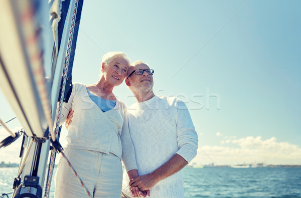 Stok fotoğraf: Yelken · tekne · yat · deniz