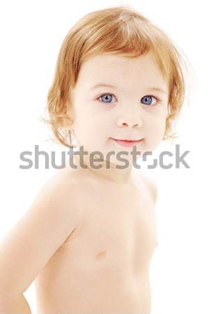 Stock photo: baby boy in diaper