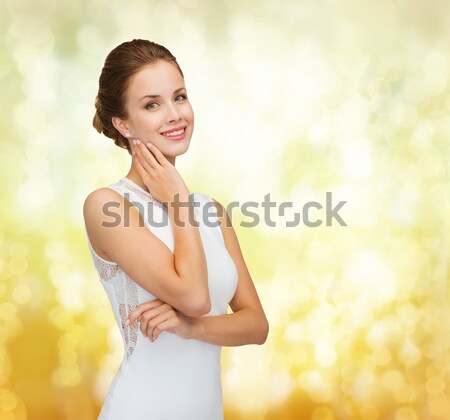 Mooie vrouw ondergoed kersenbloesem mensen schoonheid lichaam Stockfoto © dolgachov