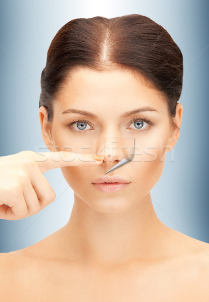Não mais acne brilhante retrato Foto stock © dolgachov