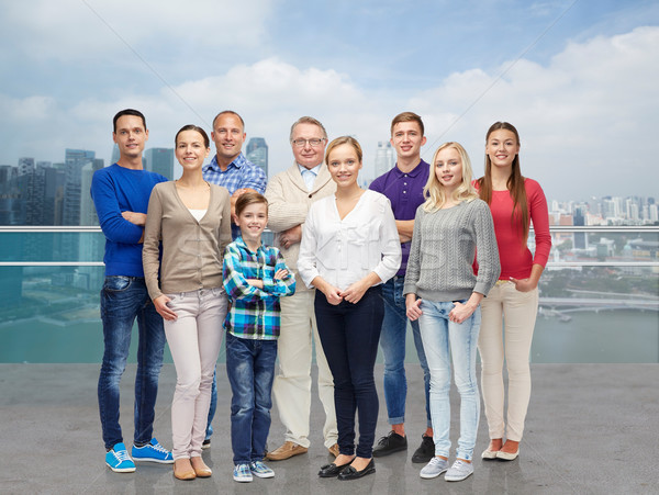 group of smiling people Stock photo © dolgachov