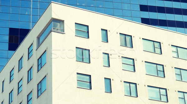 close up of multistory office building in city Stock photo © dolgachov