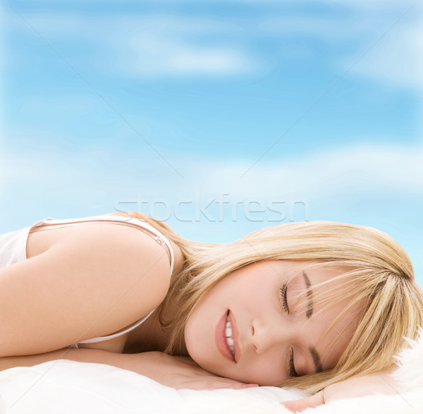 sleeping girl Stock photo © dolgachov