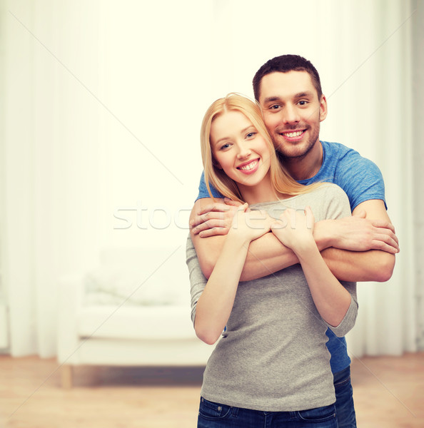 Glimlachend paar liefde familie man Stockfoto © dolgachov
