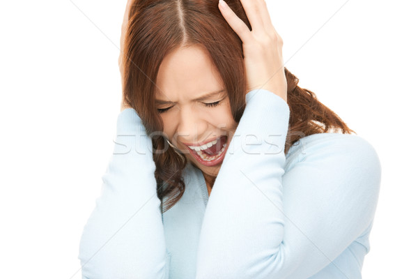 screaming woman Stock photo © dolgachov