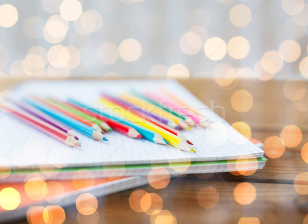 Crayons couleur crayons école éducation [[stock_photo]] © dolgachov