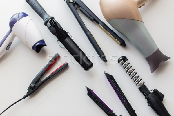hairdryers, hot styling and curling irons Stock photo © dolgachov