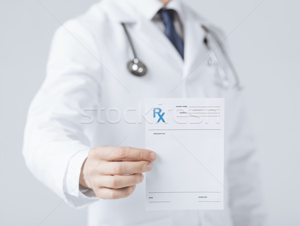 мужской доктор rx бумаги стороны Сток-фото © dolgachov