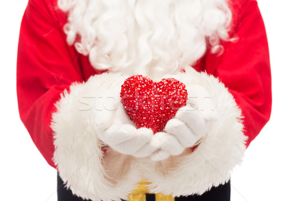 Stockfoto: Kerstman · hartvorm · christmas · vakantie · liefde