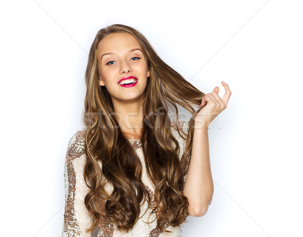 快樂 年輕女子 十幾歲的女孩 人 風格 商業照片 © dolgachov