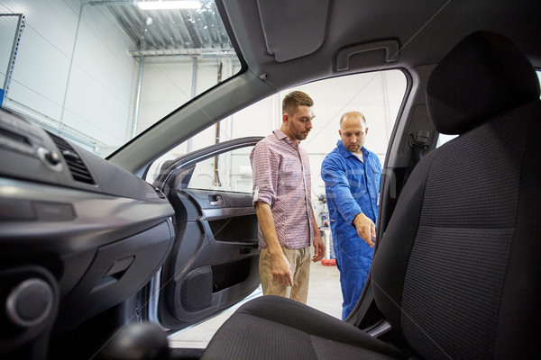 Mécanicien automobile homme voiture magasin Auto Ouvrir la [[stock_photo]] © dolgachov