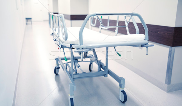 Stock photo: hospital gurney or stretcher at emergency room