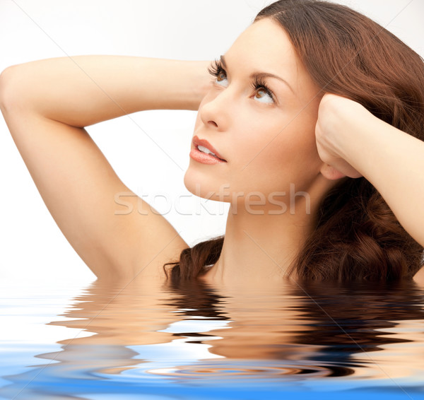 Stock photo: beautiful woman in water