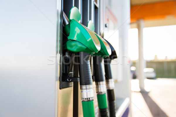 Benzin Tankstelle Objekt Kraftstoff Öl Stock foto © dolgachov