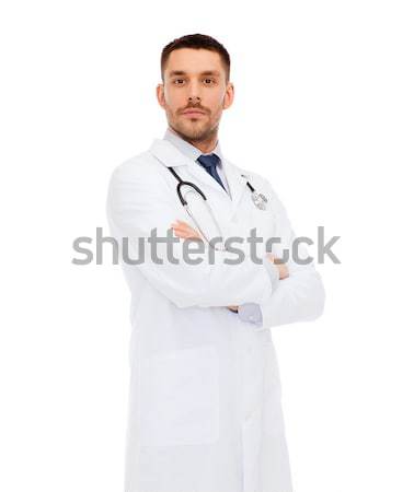 male doctor with stethoscope Stock photo © dolgachov