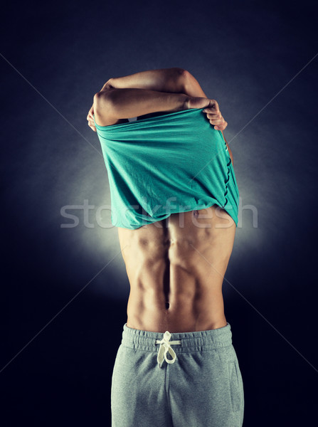 young male bodybuilder Stock photo © dolgachov
