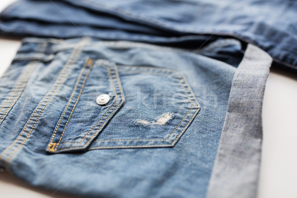 джинсовой брюки джинсов кармана одежды Сток-фото © dolgachov