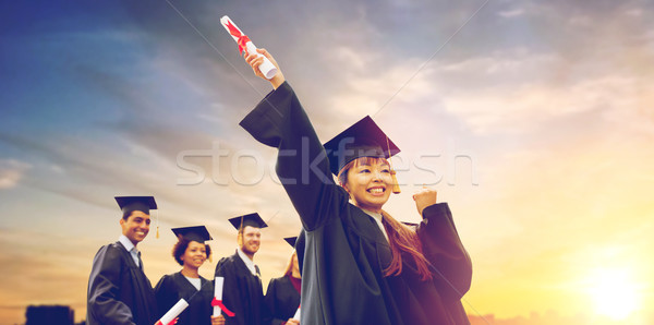 [[stock_photo]]: Heureux · élèves · éducation · graduation · personnes · groupe