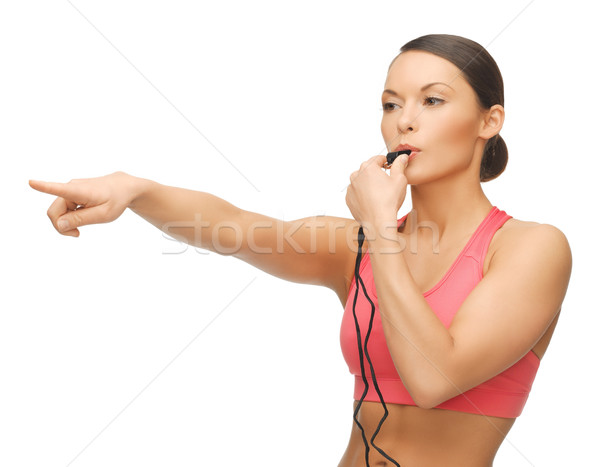 女子 吹口哨 圖片 美麗 身體 商業照片 © dolgachov