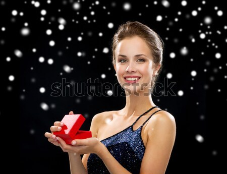 Vrouw avondkleding vip kaart partij viering Stockfoto © dolgachov