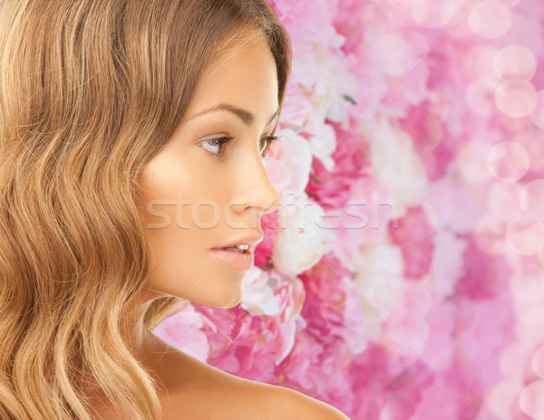 Schönen Gesicht Schönheit Menschen Gesundheit Stock foto © dolgachov