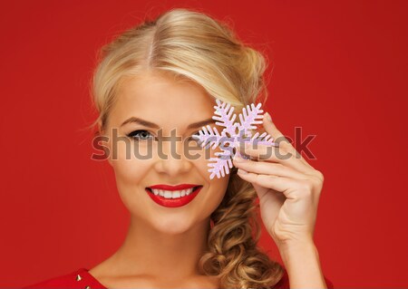 lovely woman with big diamond Stock photo © dolgachov