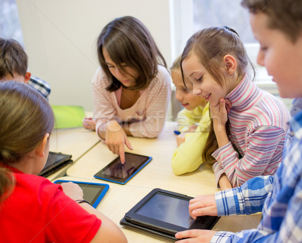 Foto d'archivio: Gruppo · scuola · ragazzi · classe · istruzione