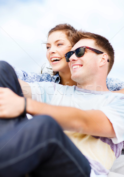 teenagers hanging out outside Stock photo © dolgachov