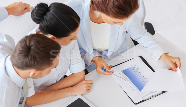 business team having discussion in office Stock photo © dolgachov