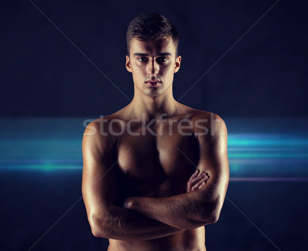 Сток-фото: молодые · мужчины · Культурист · голый · мышечный · туловища