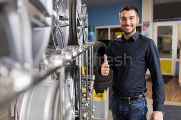 Homme client roue voiture Ouvrir la [[stock_photo]] © dolgachov