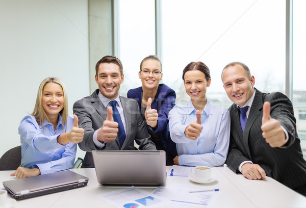 Foto stock: Equipo · de · negocios · oficina · negocios · éxito