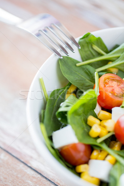 Gemüse Salatschüssel gesunde Ernährung Diäten Vegetarier Stock foto © dolgachov