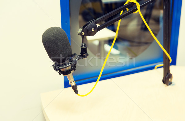 Stok fotoğraf: Mikrofon · radyo · istasyon · teknoloji · elektronik